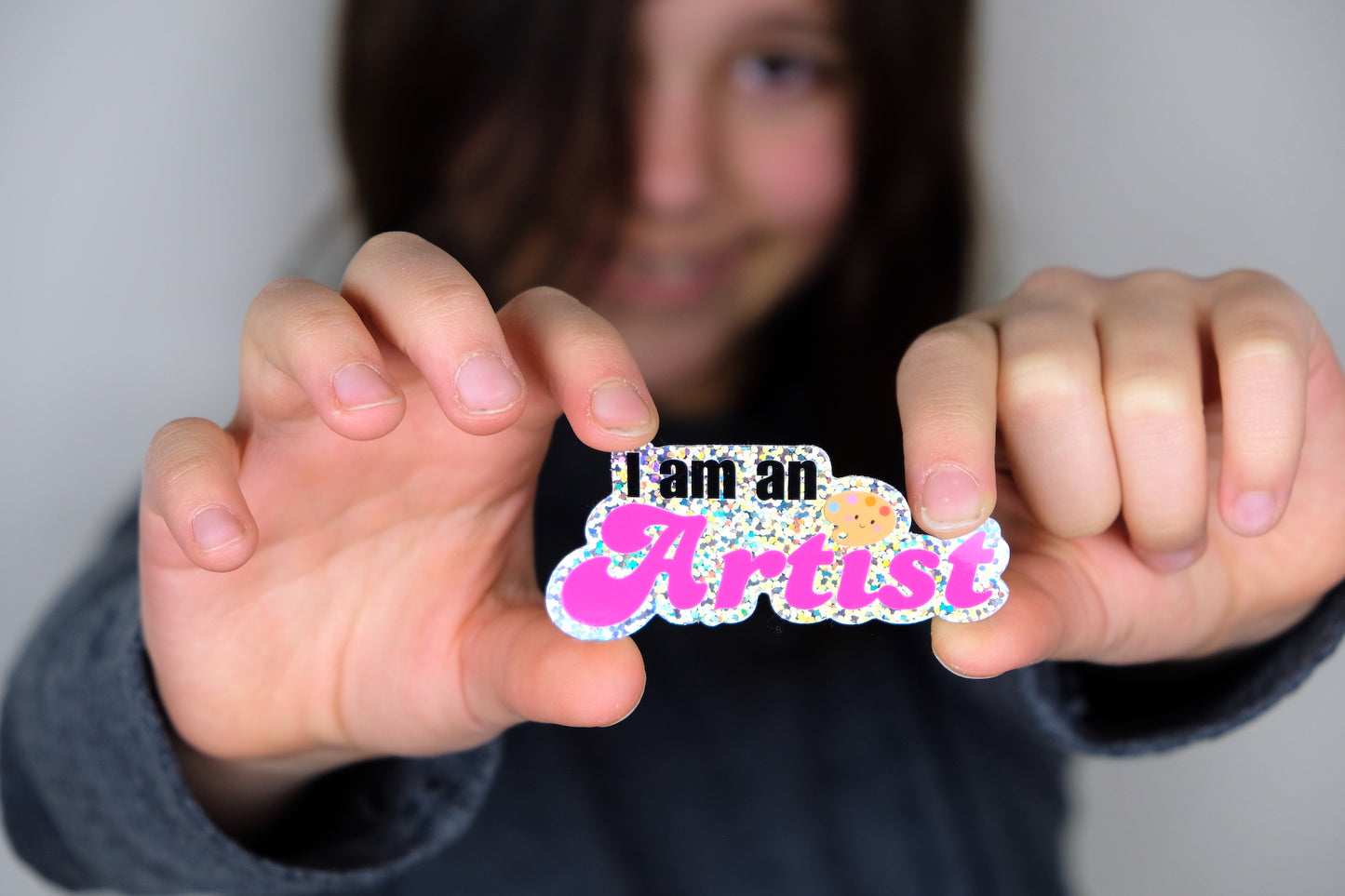 I am an Artist Glitter Sticker
