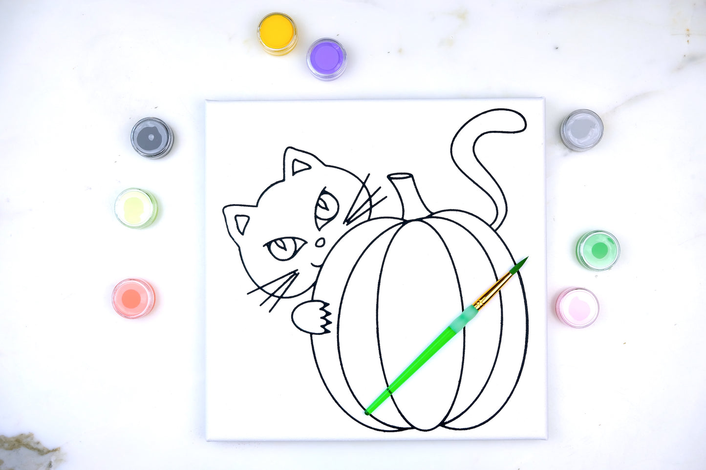 Pumpkin Cat Painting Kit Party Pack - SPECIAL ORDER