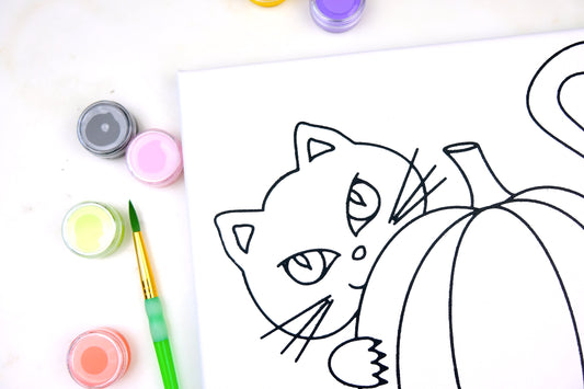 Pumpkin Cat Painting Kit Party Pack - SPECIAL ORDER