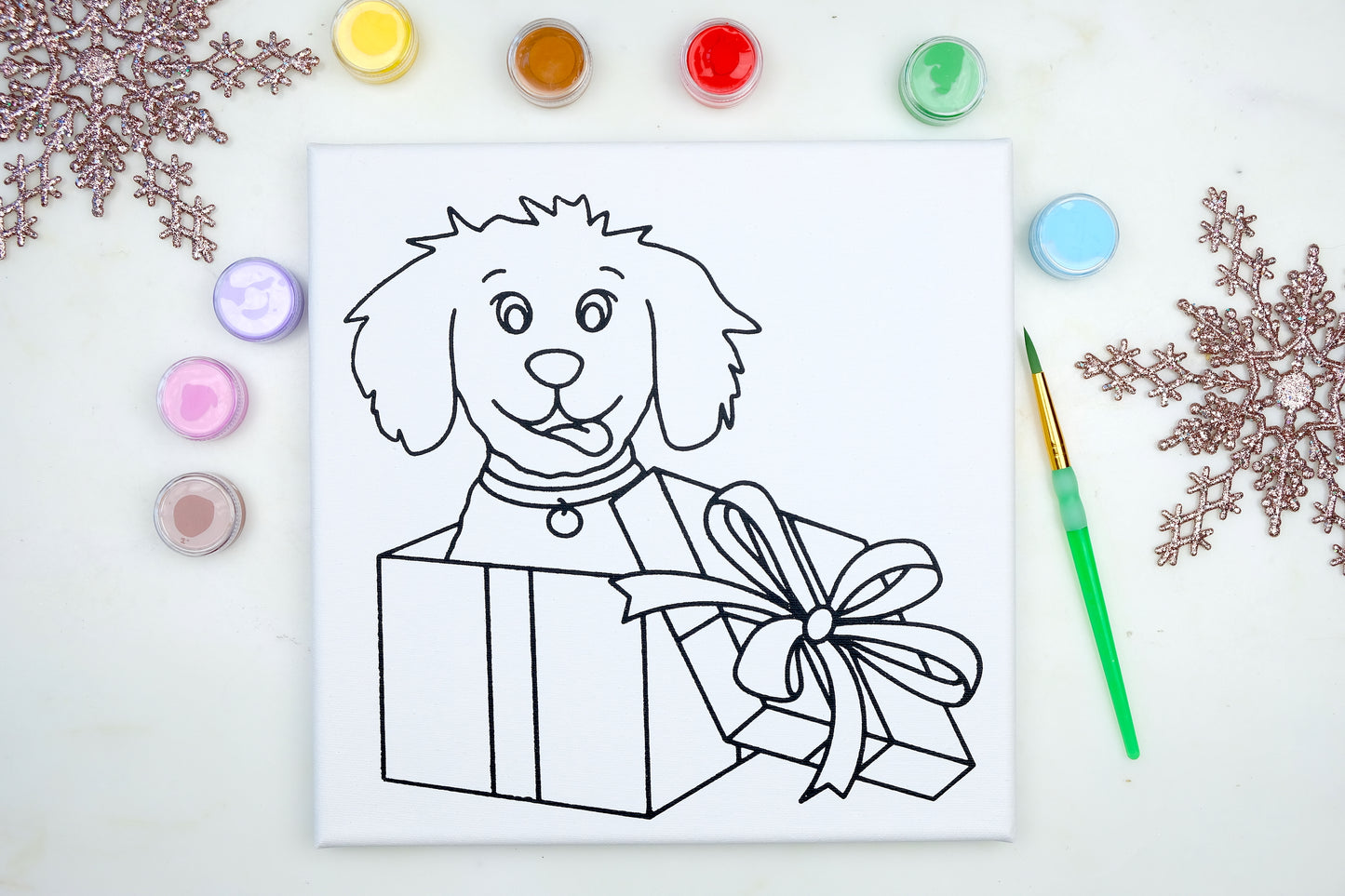 Puppy Present Painting Kit
