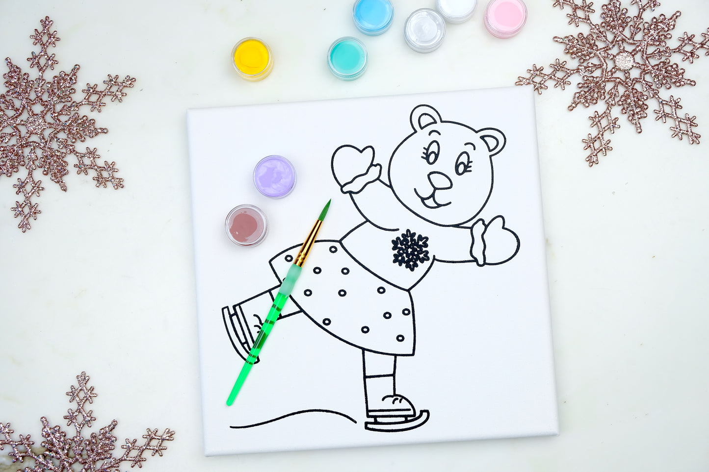 Ice Skater Painting Kit Party Pack - SPECIAL ORDER