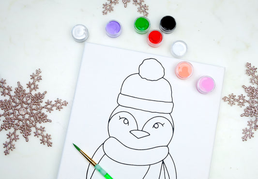 Penguin Painting Kit