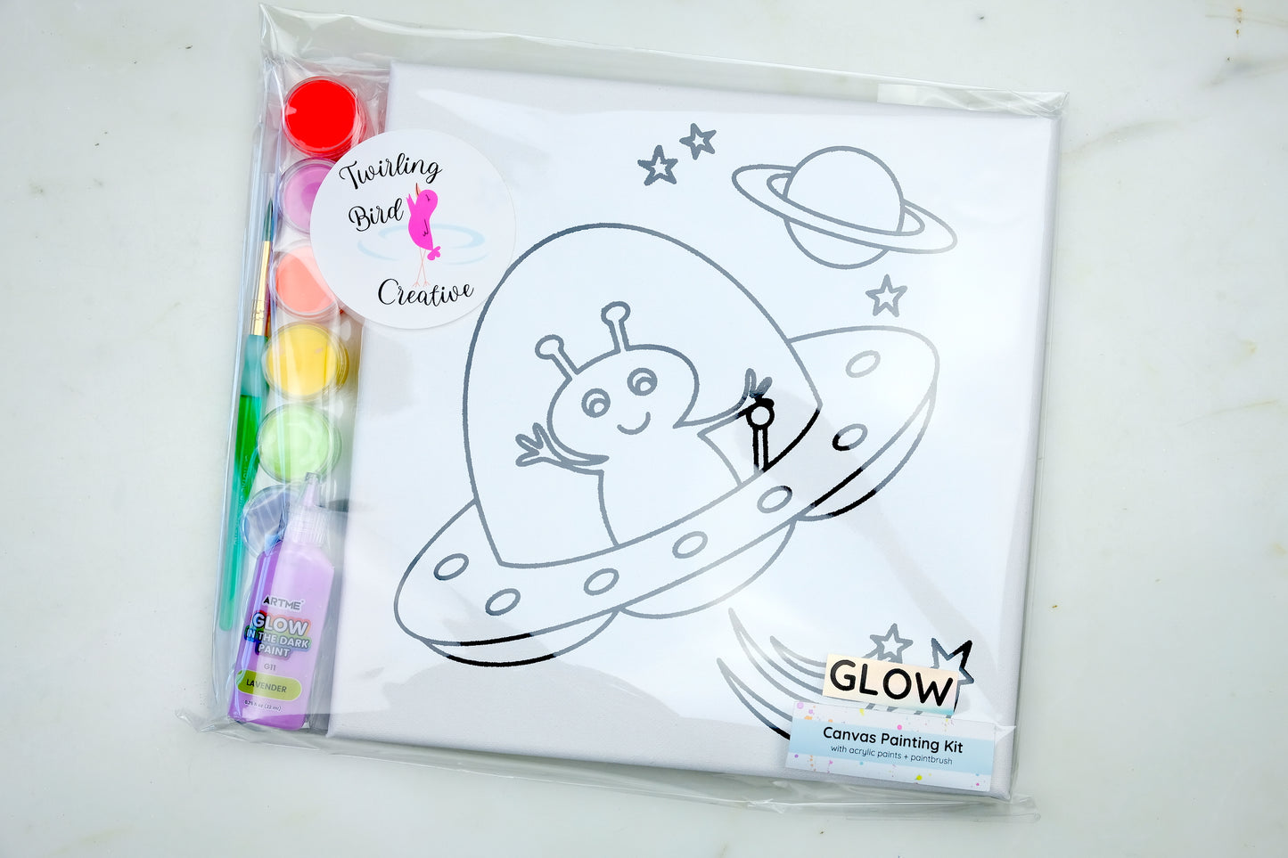 Alien Spaceship Glow Painting Kit