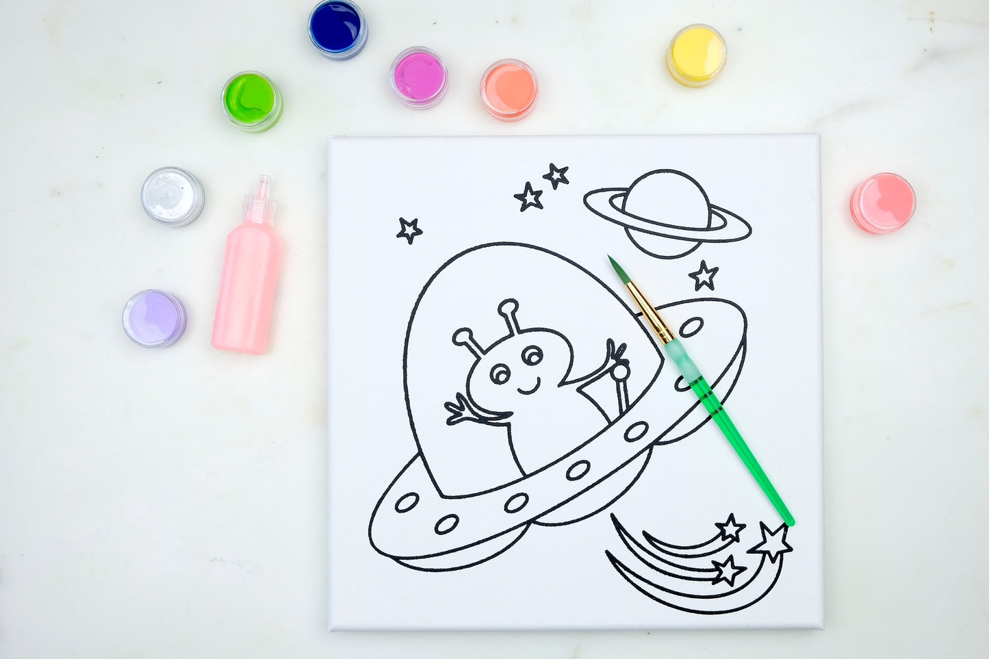 Alien Spaceship Glow Painting Kit