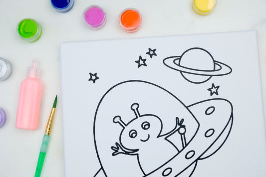Alien Spaceship Glow Painting Kit