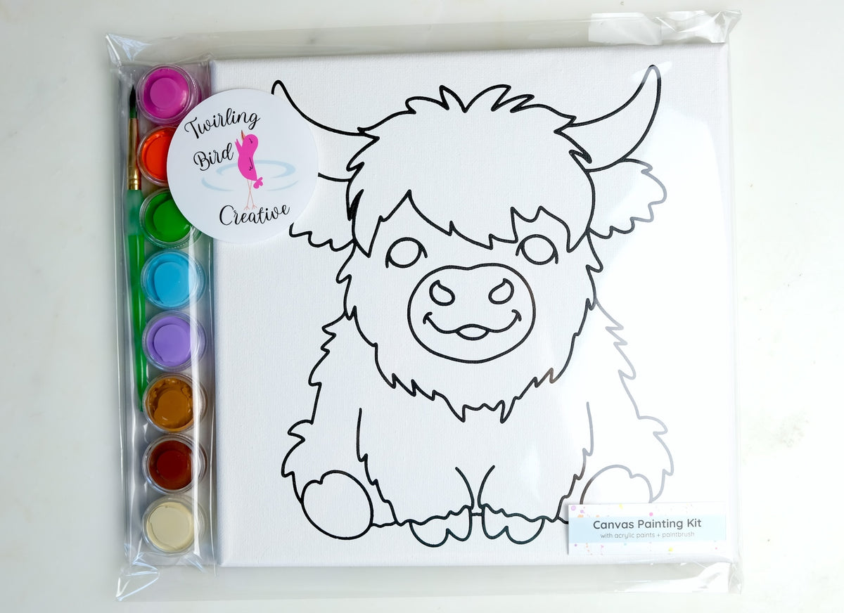 Highland Cow Painting Kit