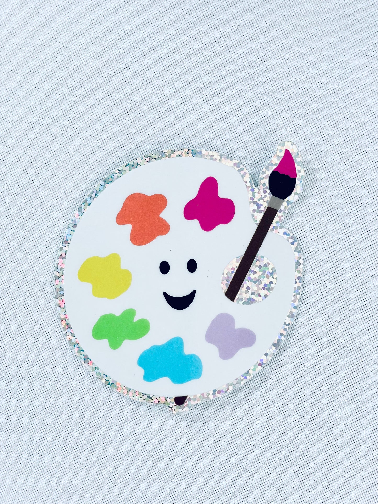 Happy Palette Glitter Sticker