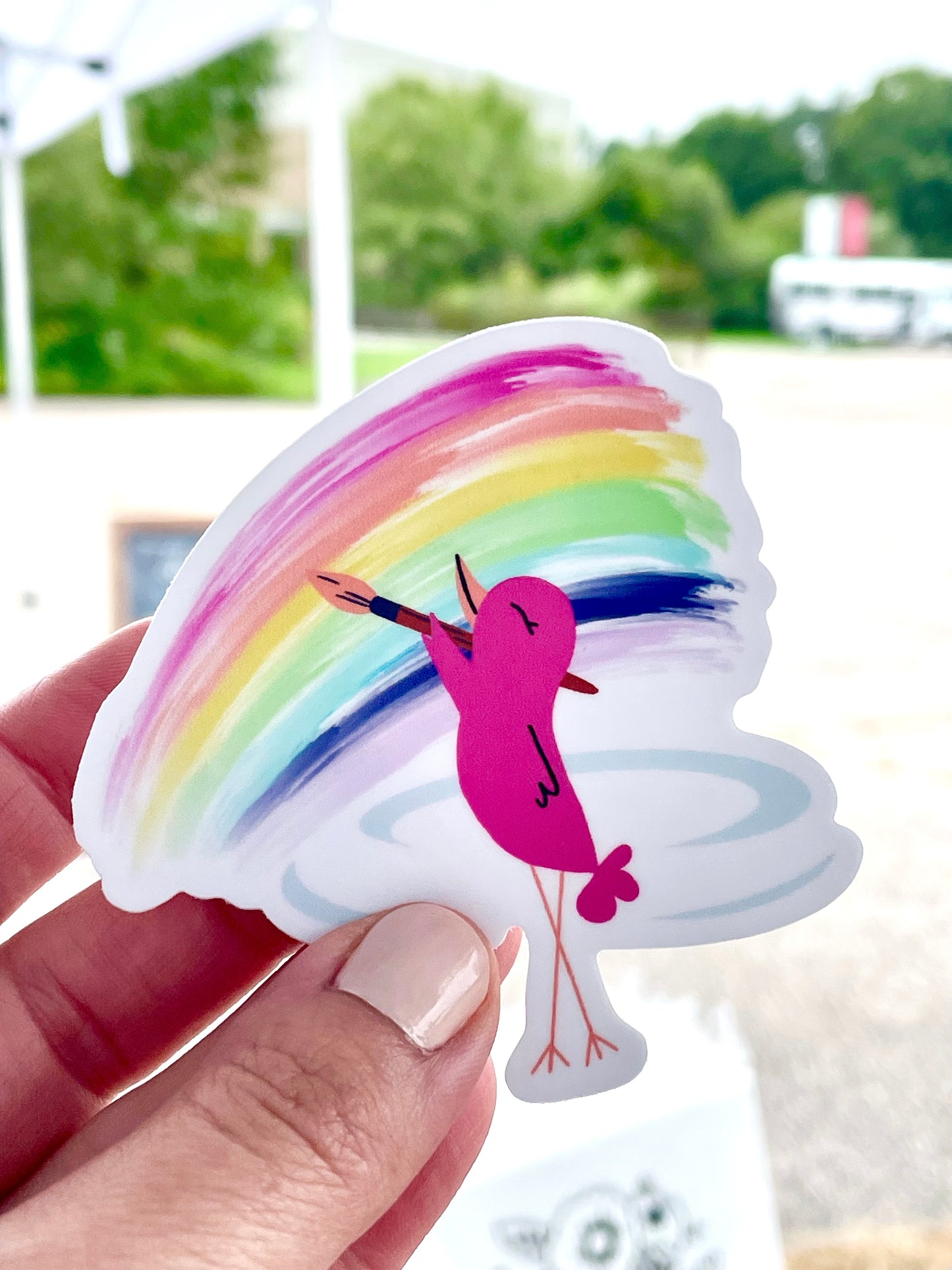 Rainbow Twirl Sticker
