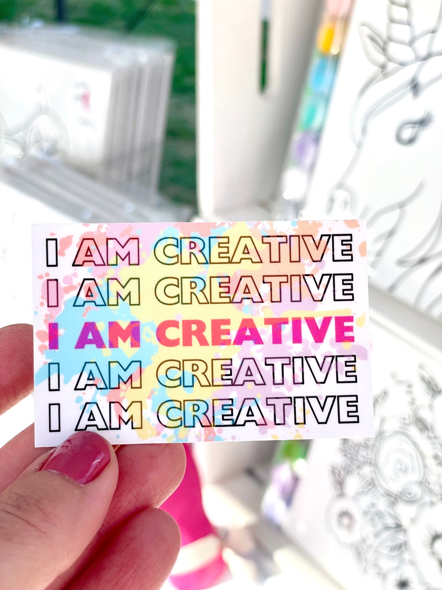 I am Creative Sticker