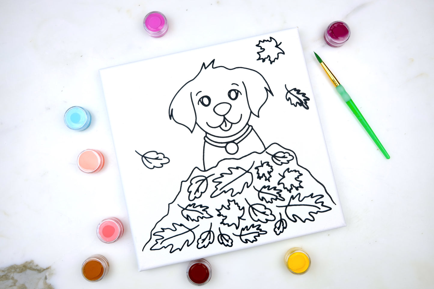 Leaf Puppy Painting Kit