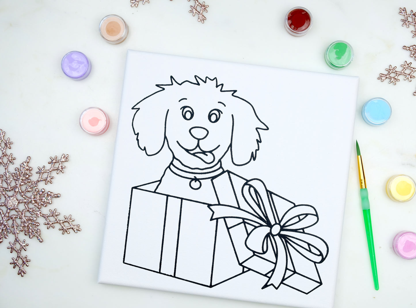 Puppy Present Painting Kit