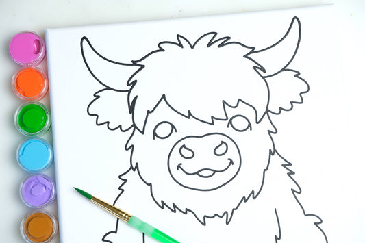 Highland Cow Painting Kit