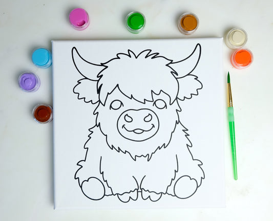 Highland Cow Painting Kit