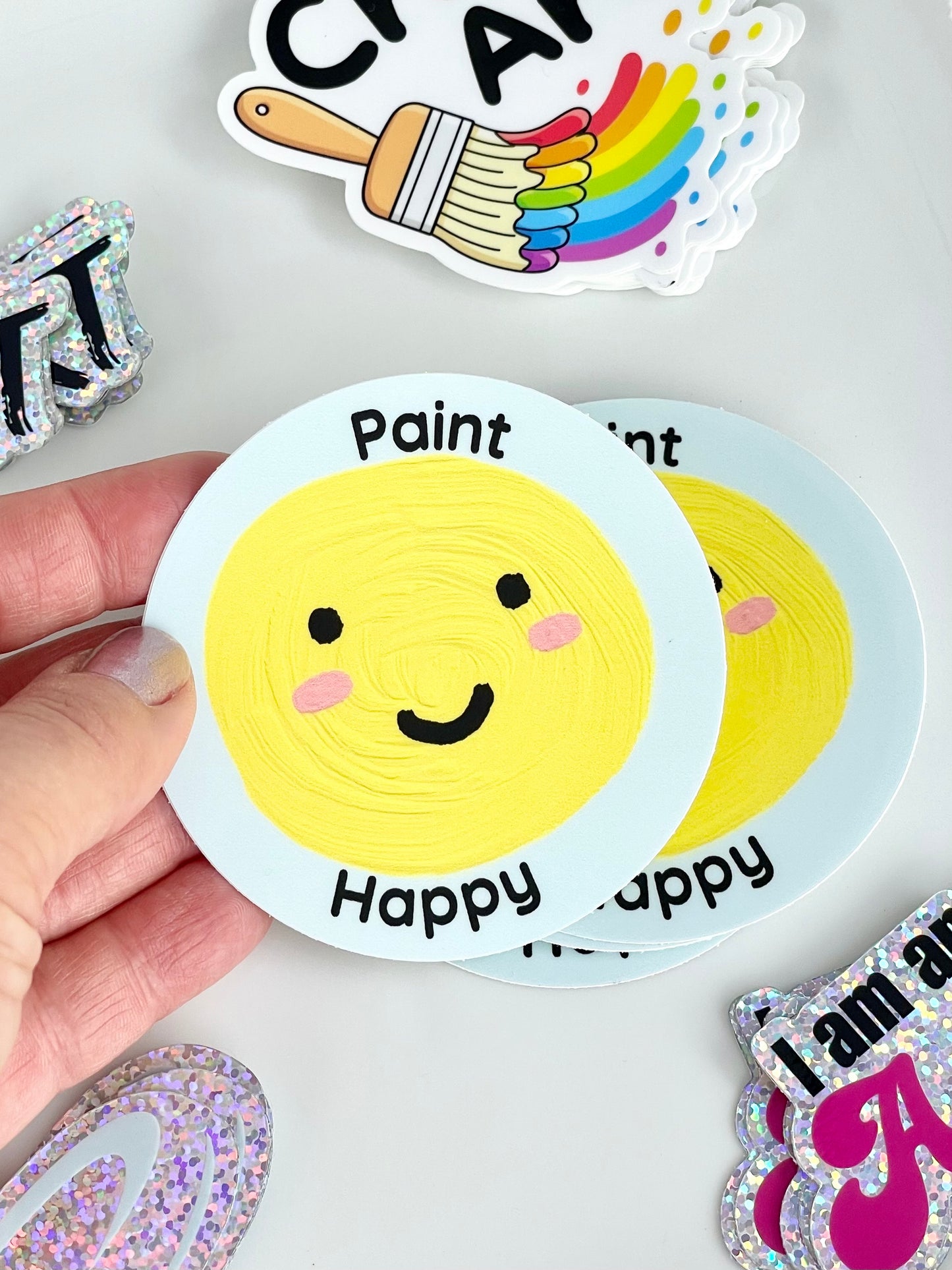 Paint Happy Sticker