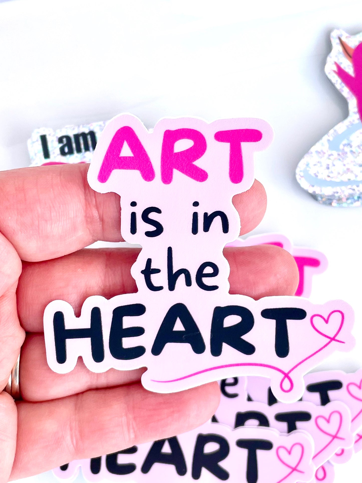 Art is in the Heart Sticker